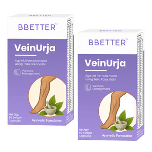 BBETTER VeinUrja - Ayurvedic Supplement for Varicose Vein Relief & Healthy Circulation