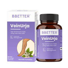 BBETTER VeinUrja - Ayurvedic Supplement for Varicose Vein Relief & Healthy Circulation