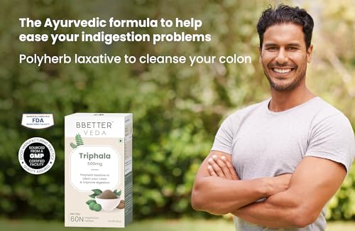 BBETTER Triphala 500mg - 60 Vegetarian Tablets