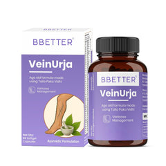 BBETTER VeinUrja - Ayurvedic Supplement for Varicose Vein Relief & Healthy Circulation