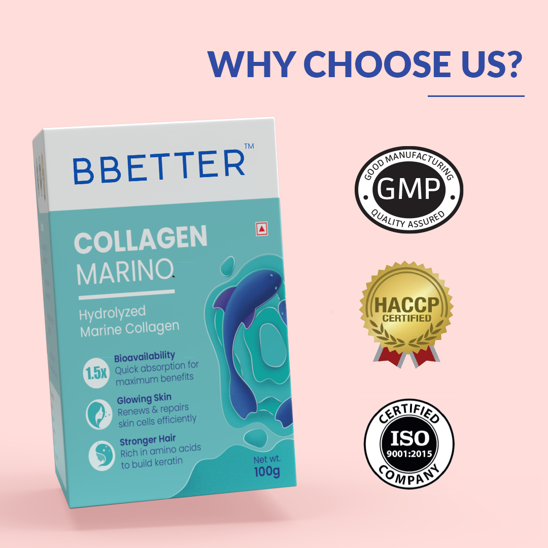 BBETTER Collagen Marino (Pure Hydrolysed) - 1 Month Supply Pack