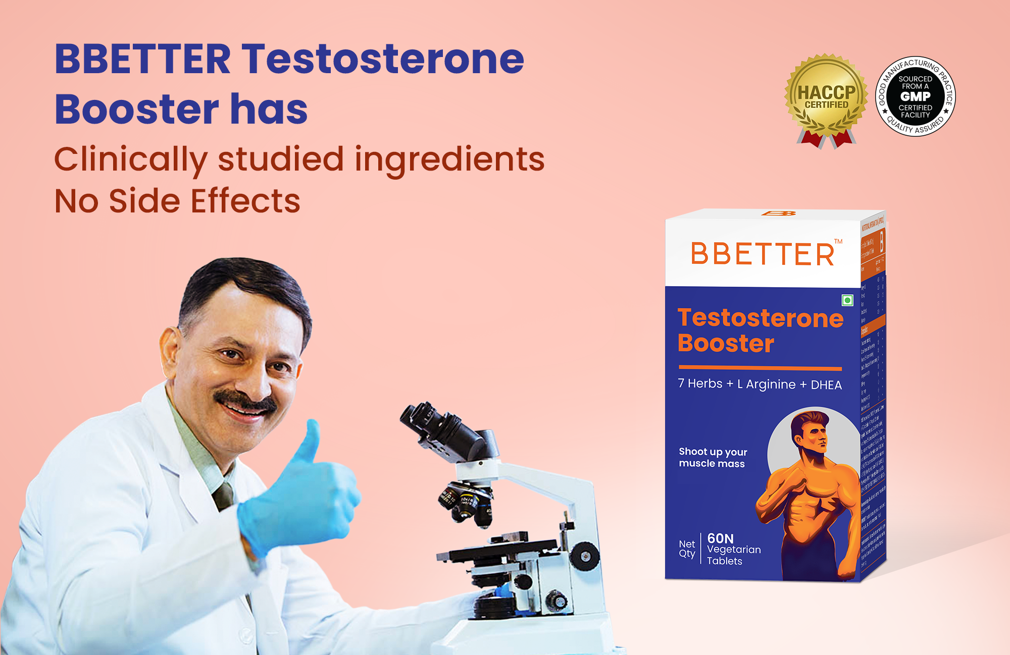 Testo Booster Capsules - 60N with Safed Musli Kaunch Beej & Ashwagandha ...