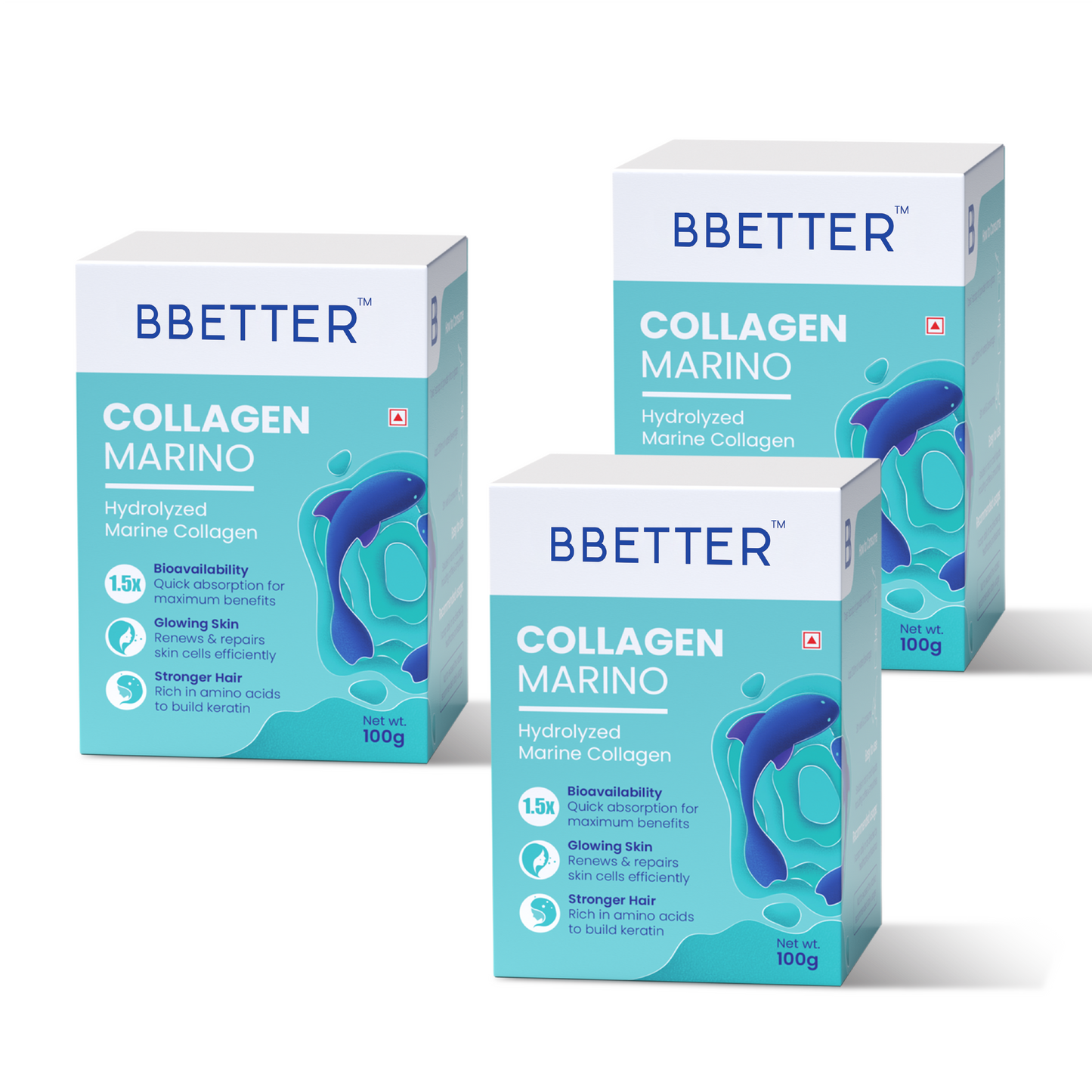 BBETTER Collagen Marino (Pure Hydrolysed) - 1 Month Supply Pack